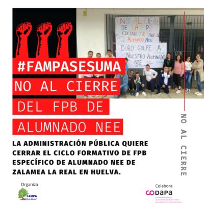 No al cierre FPB de alumnado NEE
