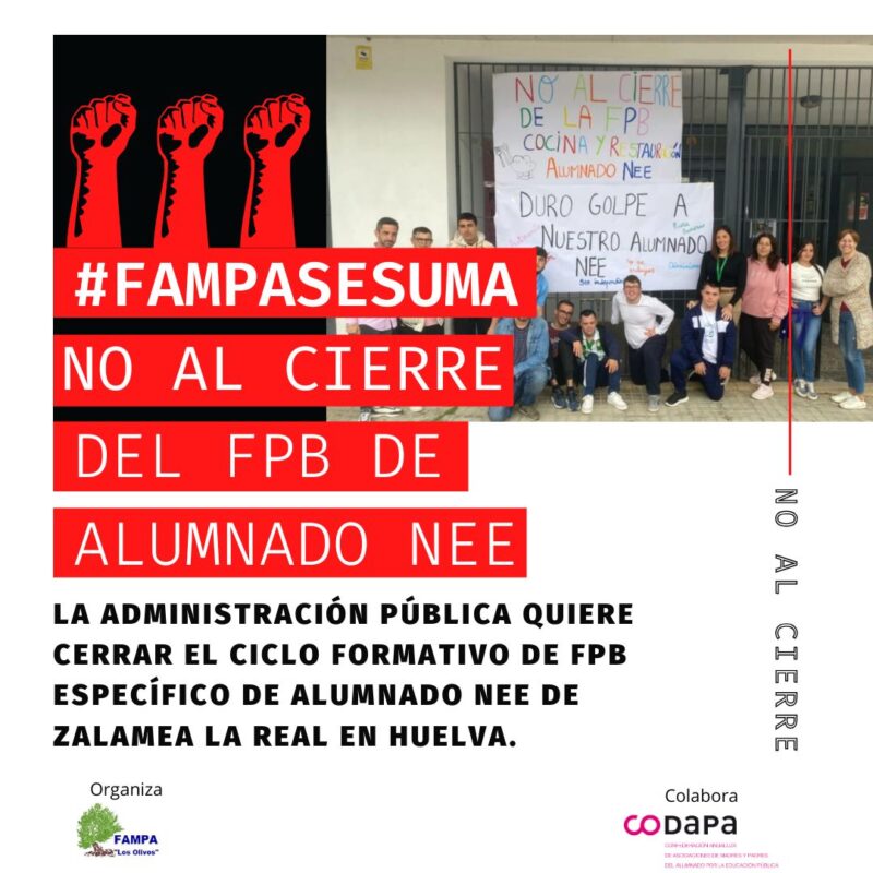 No al cierre FPB de alumnado NEE