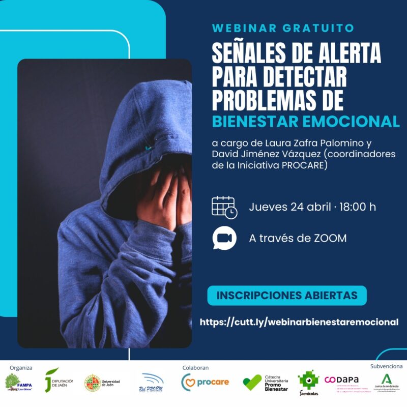 WEBINAR SEÑALES DE ALERTA PARA DETECTAR PROBLEMAS DE BIENESTAR EMOCIONAL